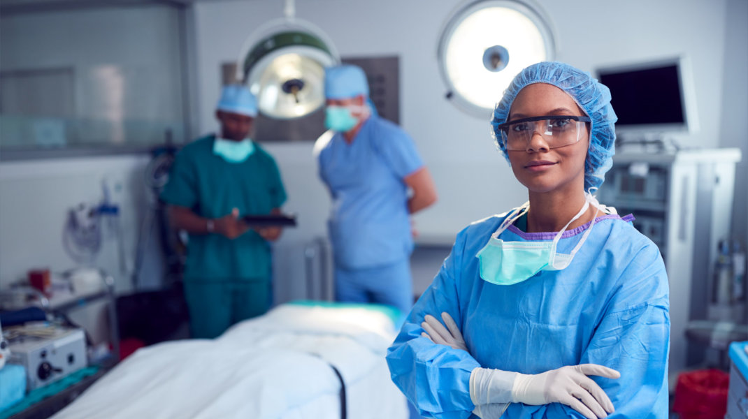 professionals showing their genuine smile